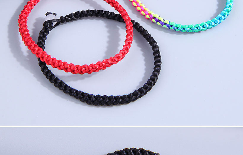 Fashion Black Handmade Cord Braided Bracelet,Fashion Bracelets