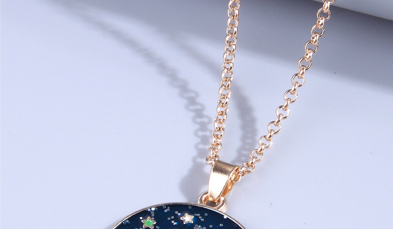 Fashion Gold Metal Planet Necklace,Pendants