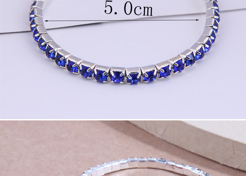 Fashion Blue Alloy Diamond Claw Chain Bracelet,Fashion Bracelets