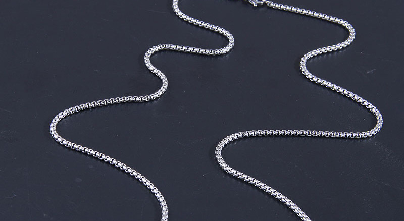 Fashion Silver Stainless Steel Corn Chain Necklace,Necklaces