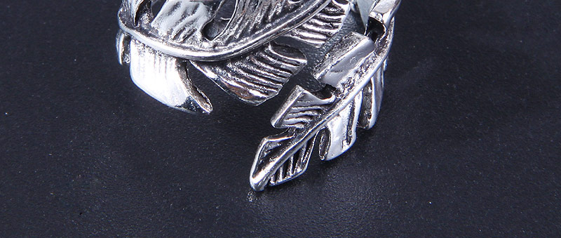 Fashion Silver Alloy Geometric Leaf Ring,Fashion Rings