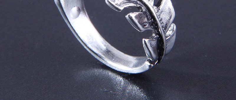 Fashion Silver Alloy Geometric Leaf Ring,Fashion Rings