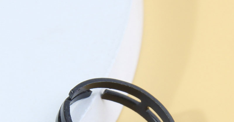 Fashion Black Alloy Geometric Ring,Fashion Rings