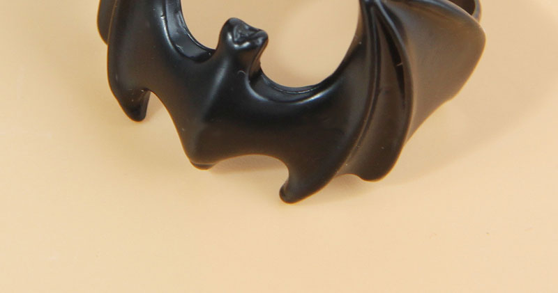 Fashion Black Alloy Geometric Bat Split Ring,Fashion Rings