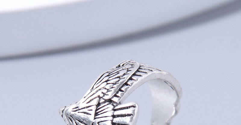 Fashion Silver Alloy Geometric Eagle Split Ring,Fashion Rings