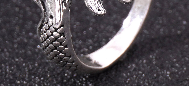 Fashion Silver Alloy Mermaid Open Ring,Fashion Rings