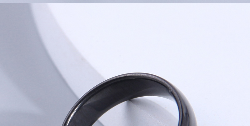 Fashion Black Titanium Steel Light Rings,Rings