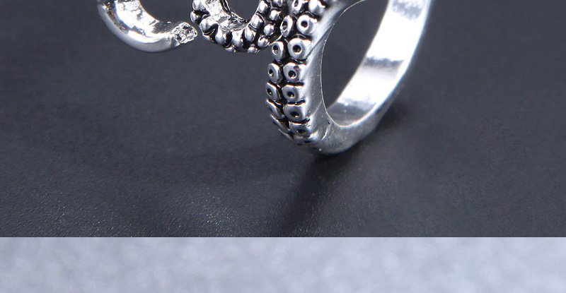 Fashion Silver Alloy Geometric Octopus Opening Ring,Fashion Rings