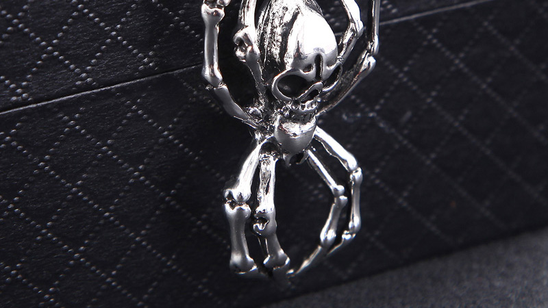 Fashion Silver Alloy Geometric Spider Necklace,Pendants