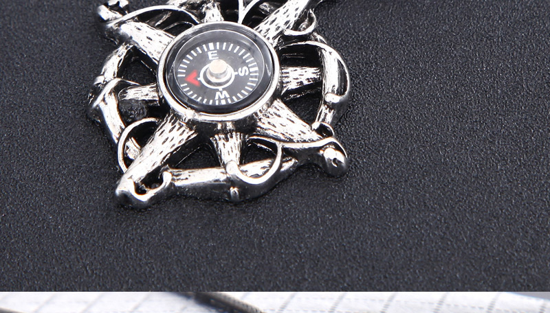 Fashion Silver Metal Geometric Guide Necklace,Pendants