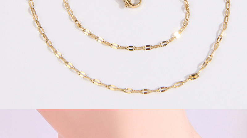 Fashion Gold Titanium Steel Lip Chain Necklace,Necklaces
