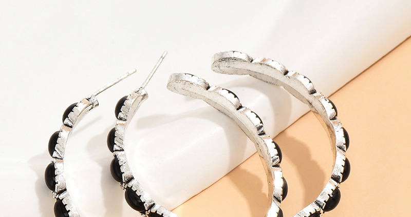 Fashion Silver Alloy Ellipse Loose Ear Ring Snake Rings Set,Rings Set