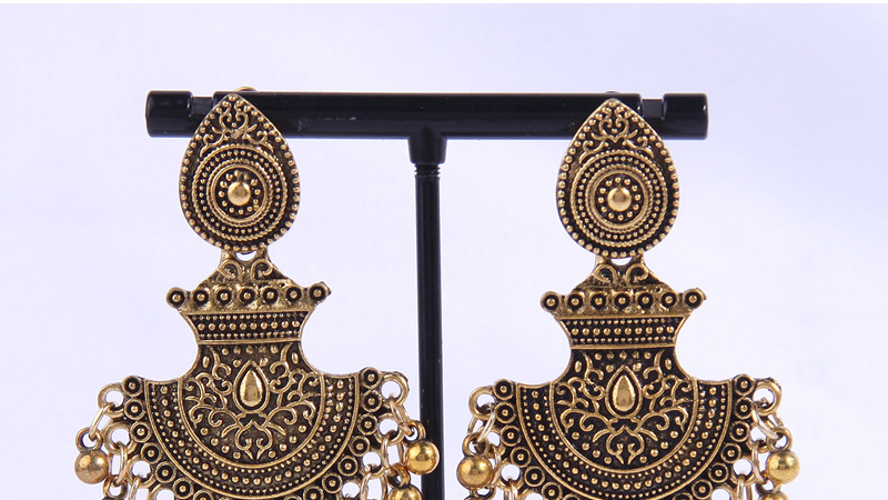 Fashion Gold Alloy Geometric Drop Earrings,Drop Earrings