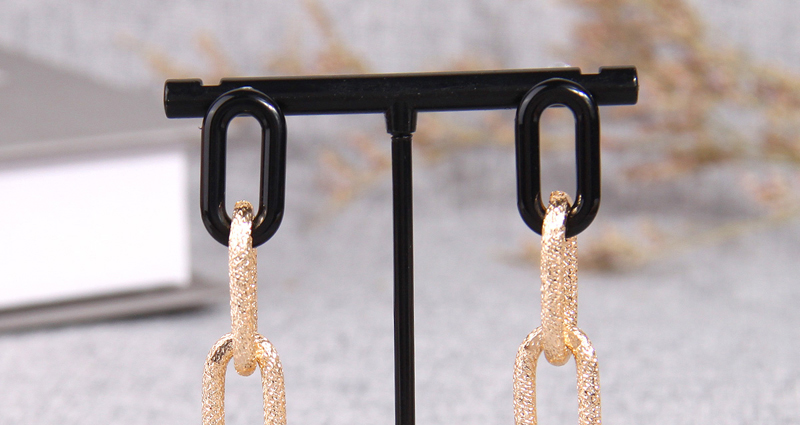 Fashion Gold Metal Chain Earrings,Drop Earrings