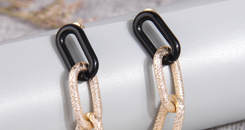 Fashion Gold Metal Chain Earrings,Drop Earrings