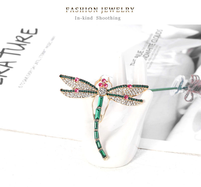 Fashion Color Alloy Geometric Dragonfly Brooch,Korean Brooches