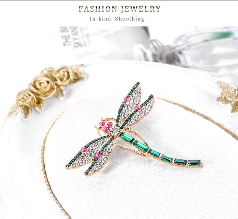 Fashion Color Alloy Geometric Dragonfly Brooch,Korean Brooches
