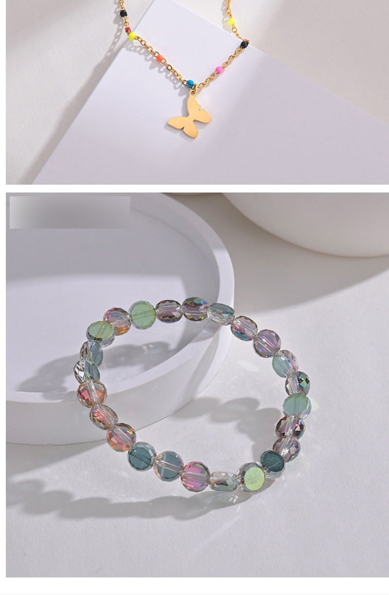 Fashion Olbb834-a Stained Glass Beaded Bracelet,Bracelets
