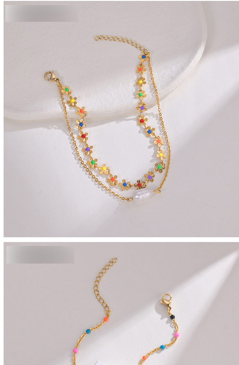 Fashion Olbb838-b Stained Glass Beaded Bracelet,Bracelets