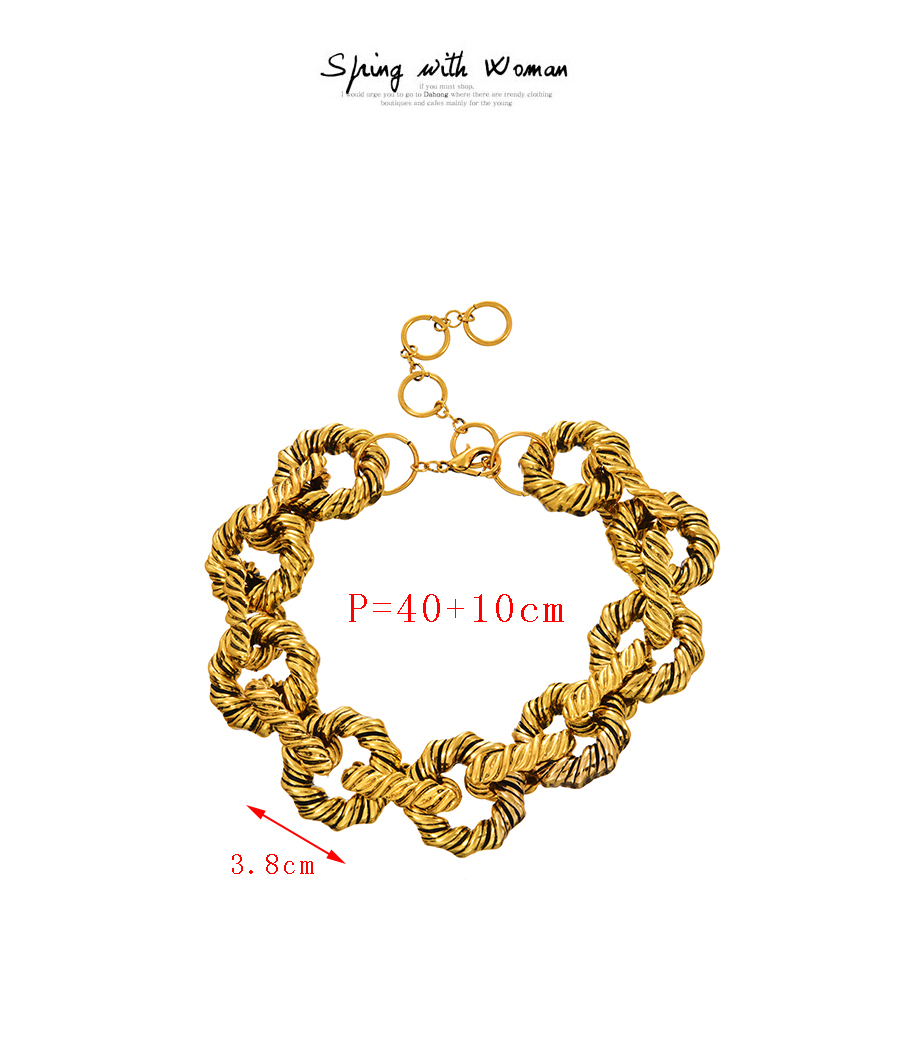 Fashion Gold-2 Alloy Twist Ot Buckle Bracelet,Fashion Bracelets
