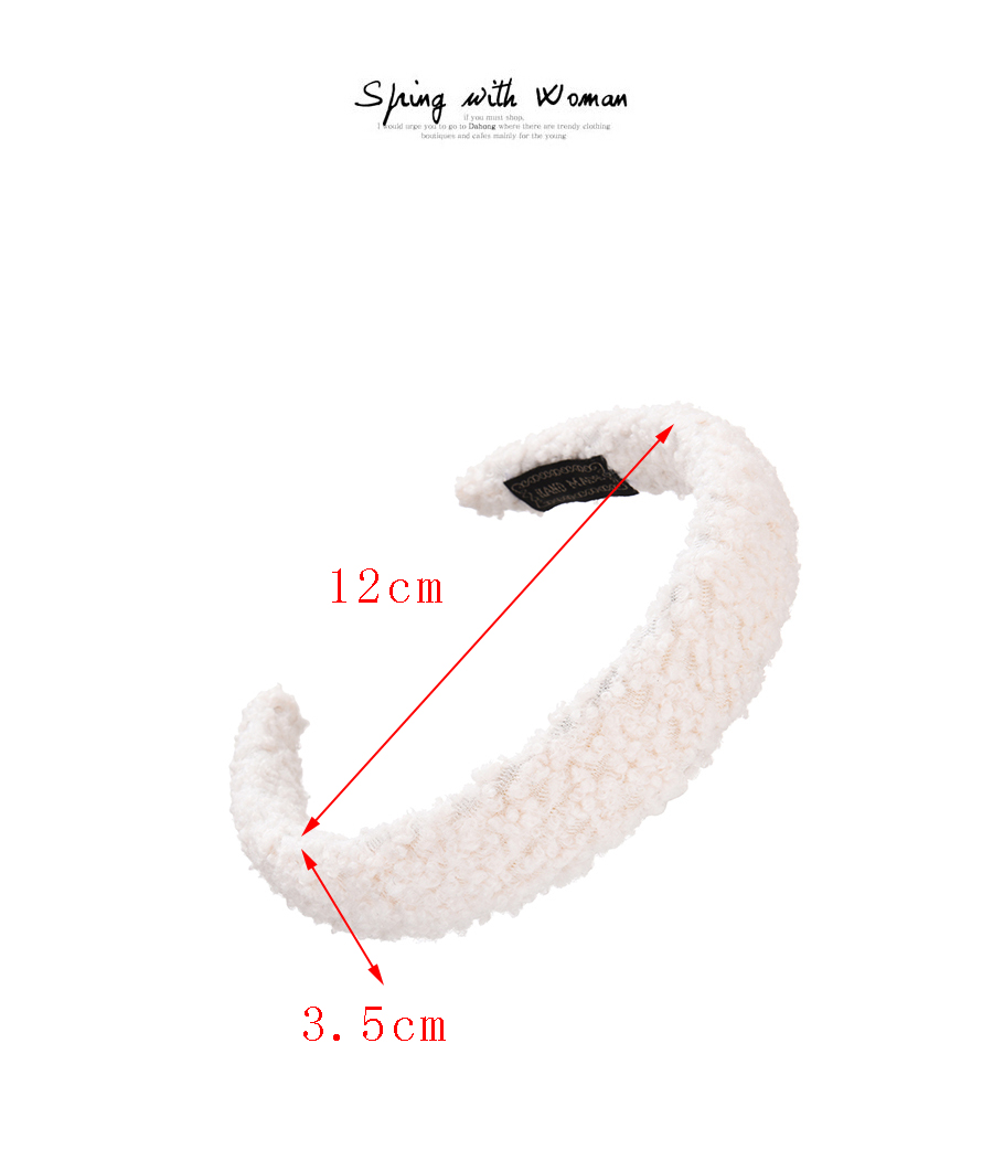 Fashion White Fabric Plush Headband,Head Band