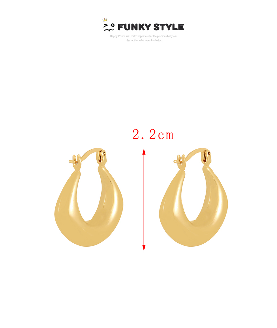 Fashion Gold Copper Geometric Earrings,Earrings