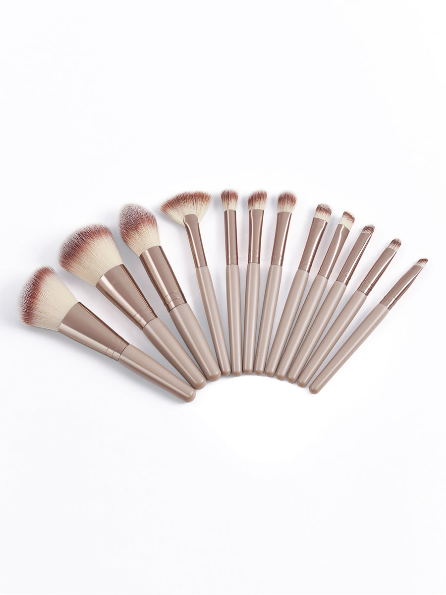 Fashion Champagne 12 Portable Champagne Gold Makeup Brush Set,Beauty tools