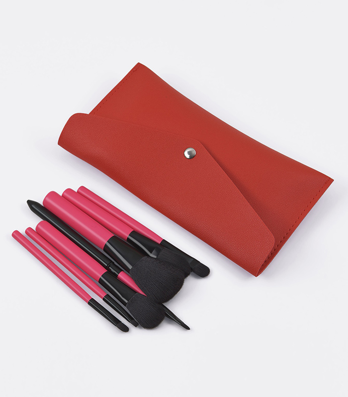 Fashion Red 7 Rose Red Classic Explosion Leather Bag Set,Beauty tools