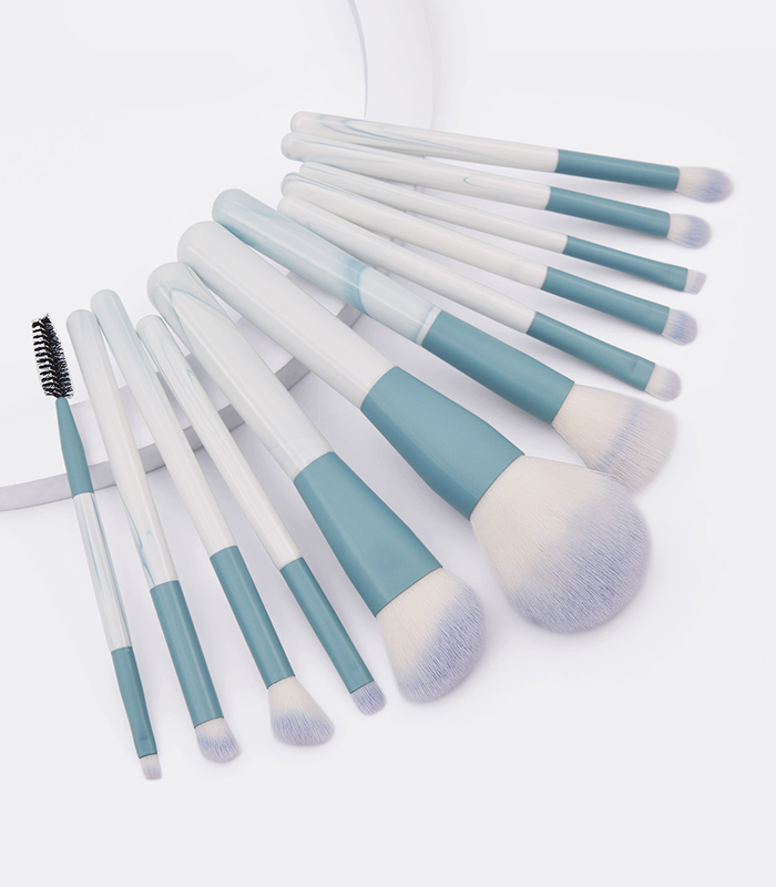 Fashion Blue And White 12 Blue And White Latest Explosive Makeup Brush Sets,Beauty tools