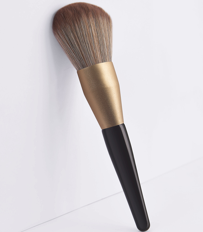 Fashion Gold Single Black Oversized Newest Super Soft Super Powder Blush Brush,Beauty tools