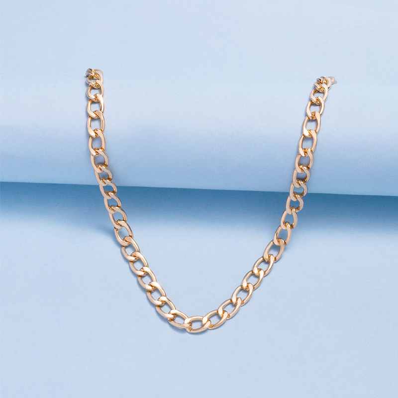 Fashion Gold Alloy Geometric Chain Necklace,Pendants