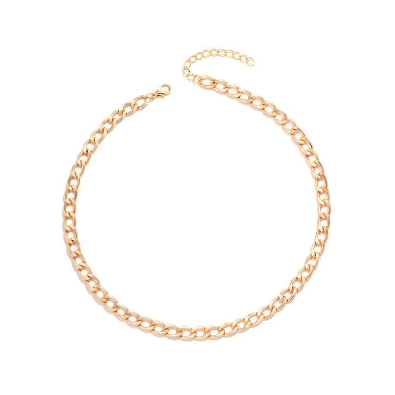 Fashion Gold Alloy Geometric Chain Necklace,Pendants