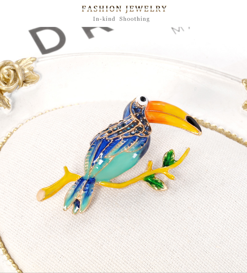 Fashion Color New Personalized Animal Woodpecker Brooch,Korean Brooches