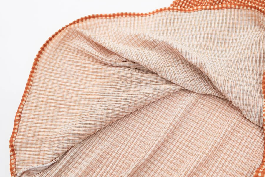 Fashion Orange Geometric Print Slip Dress,Long Dress