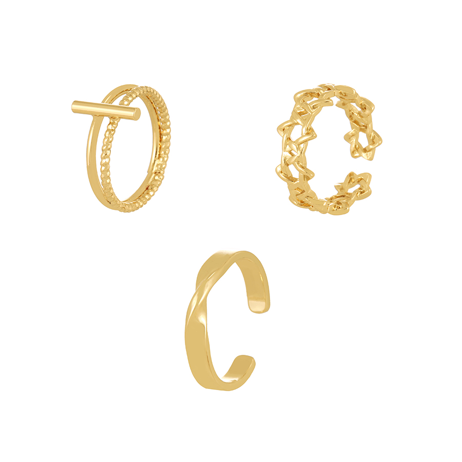 Fashion Gold Copper Geometric Ring,Rings
