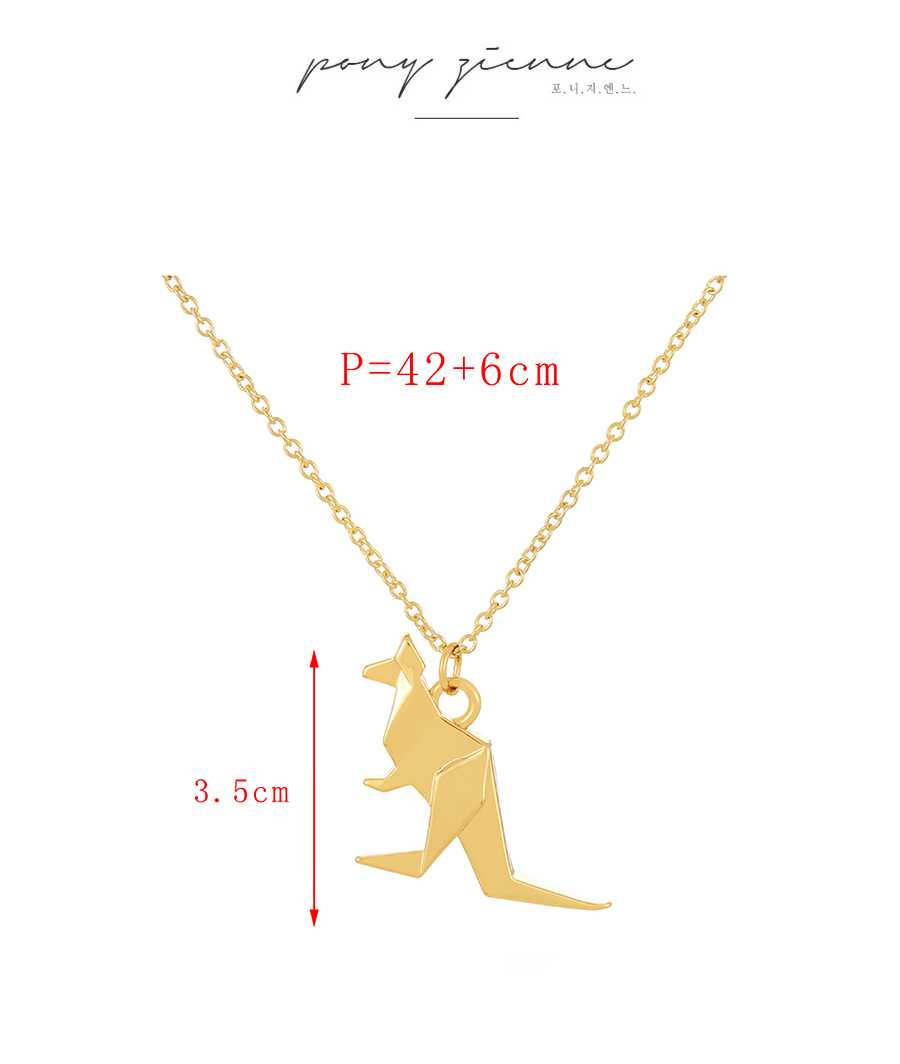 Fashion Golden 7 Copper Geometric Pendant Necklace,Necklaces
