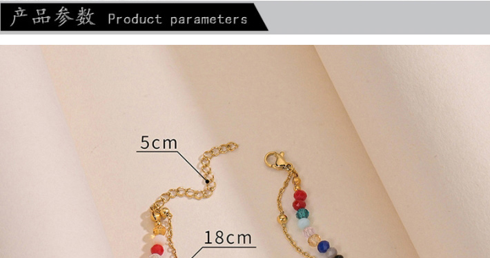 Fashion Gold Alloy Color Beads Color Beads Compass Double Bracelet,Fashion Bracelets