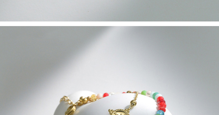Fashion Gold Alloy Color Beads Color Beads Compass Double Bracelet,Fashion Bracelets