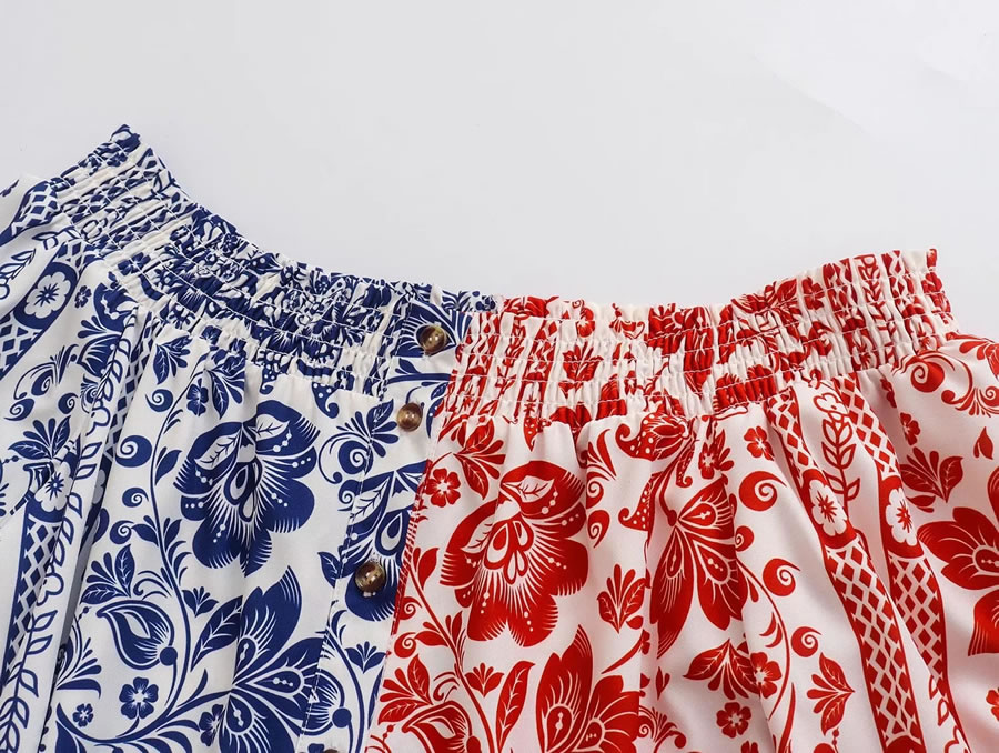 Fashion Color Matching One-shoulder Panel Lace-up Short Sleeve Dress,Mini & Short Dresses