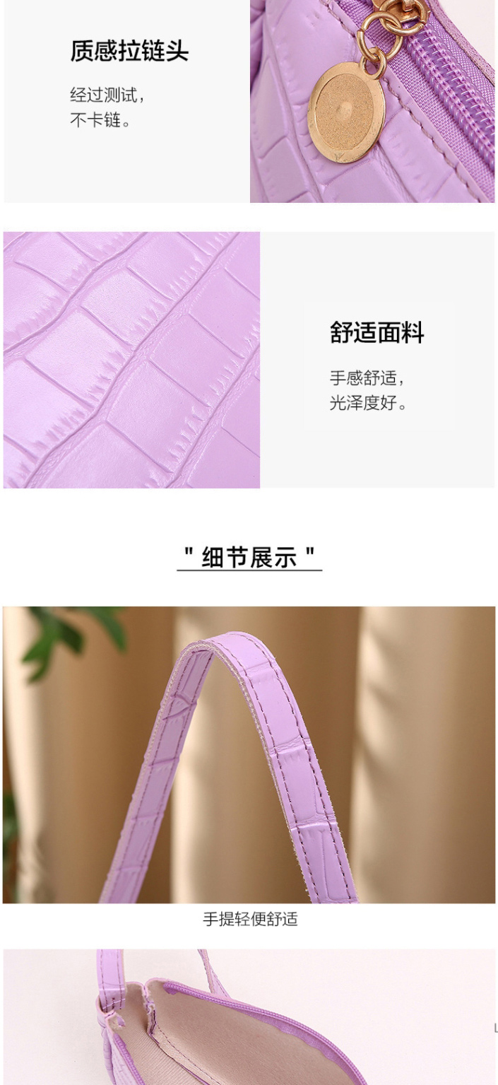Fashion White Pu Crocodile Print Shoulder Bag,Messenger bags