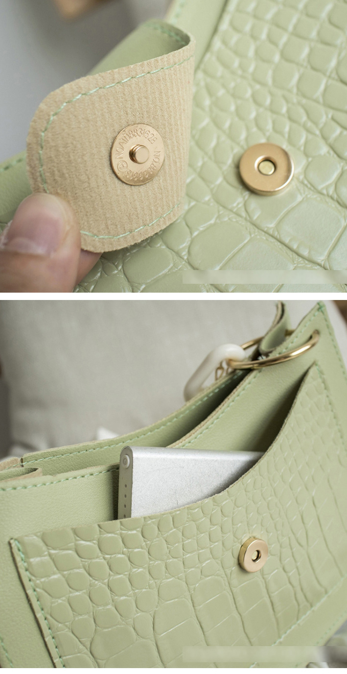 Fashion Green Pu Head Pattern Messenger Bag,Shoulder bags