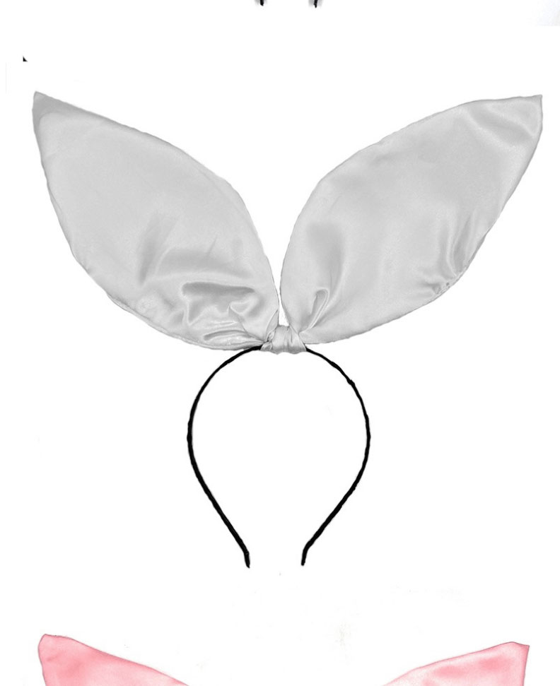 Fashion White Fabric Three-dimensional Rabbit Ears Headband,Head Band