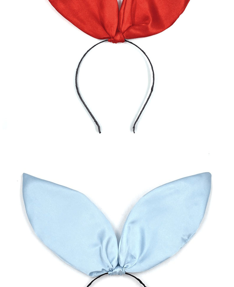 Fashion Blue Fabric Three-dimensional Rabbit Ears Headband,Head Band