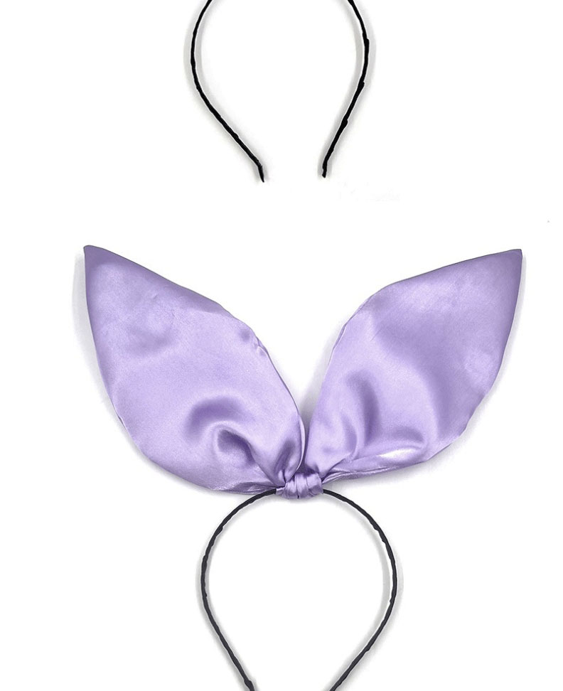 Fashion Purple Fabric Three-dimensional Rabbit Ears Headband,Head Band