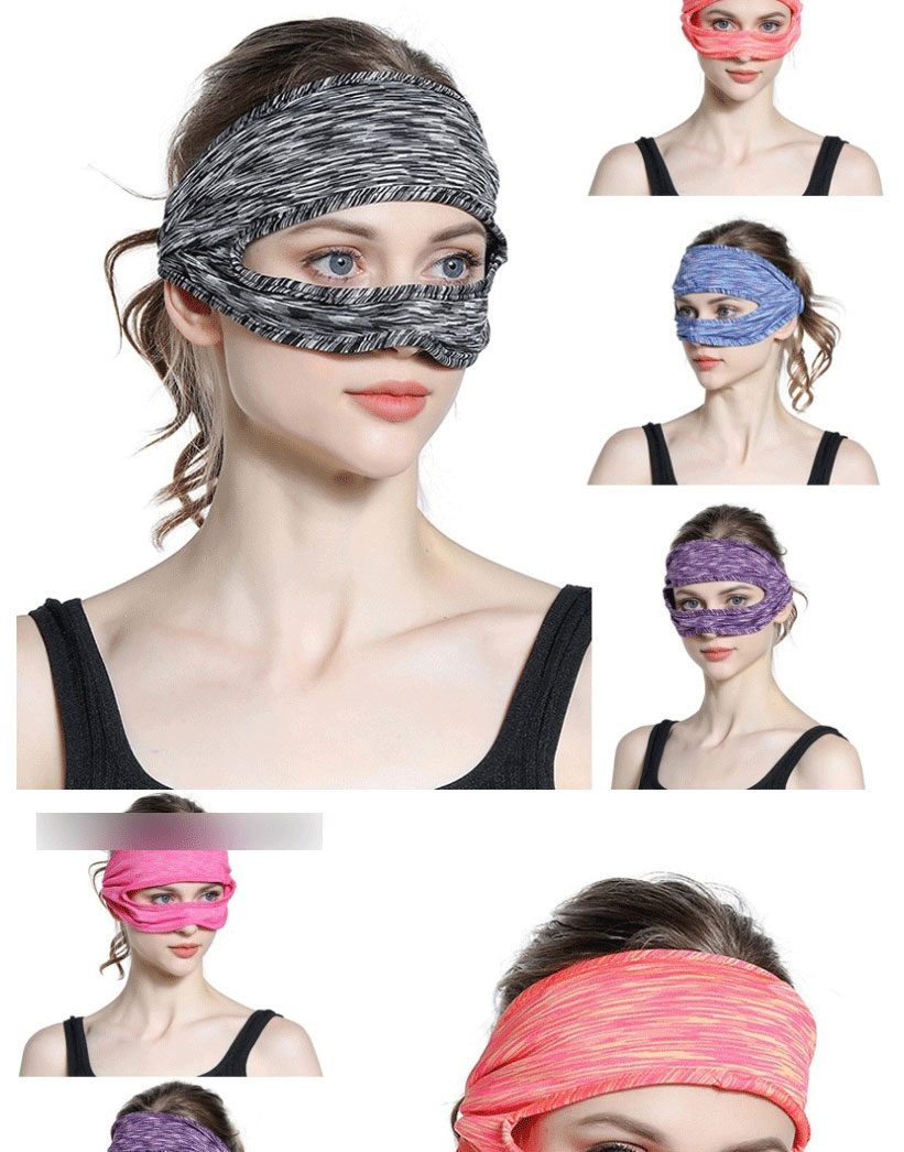 Fashion 5 White Stretch Sweat-absorbent Non-slip Head-mounted Mask,Household goods