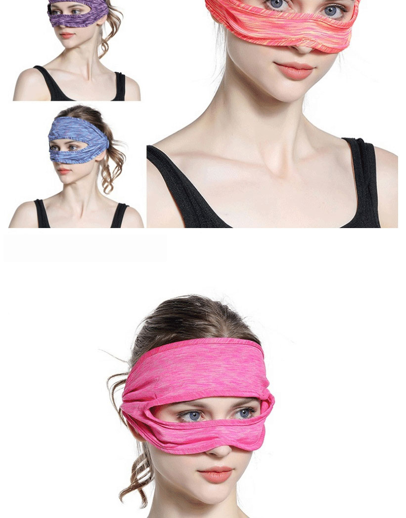 Fashion 2 Black Stretch Sweat-absorbent Non-slip Head-mounted Mask,Household goods
