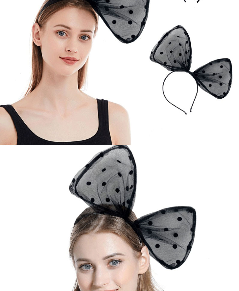 Fashion Bunny Ears Polka Dot Lace Rabbit Ear Headband,Head Band