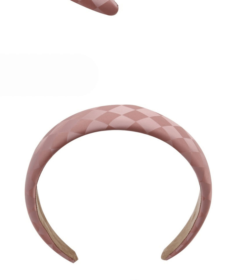 Fashion 3 Pink Leather Diamond Wide-brimmed Sponge Headband,Head Band