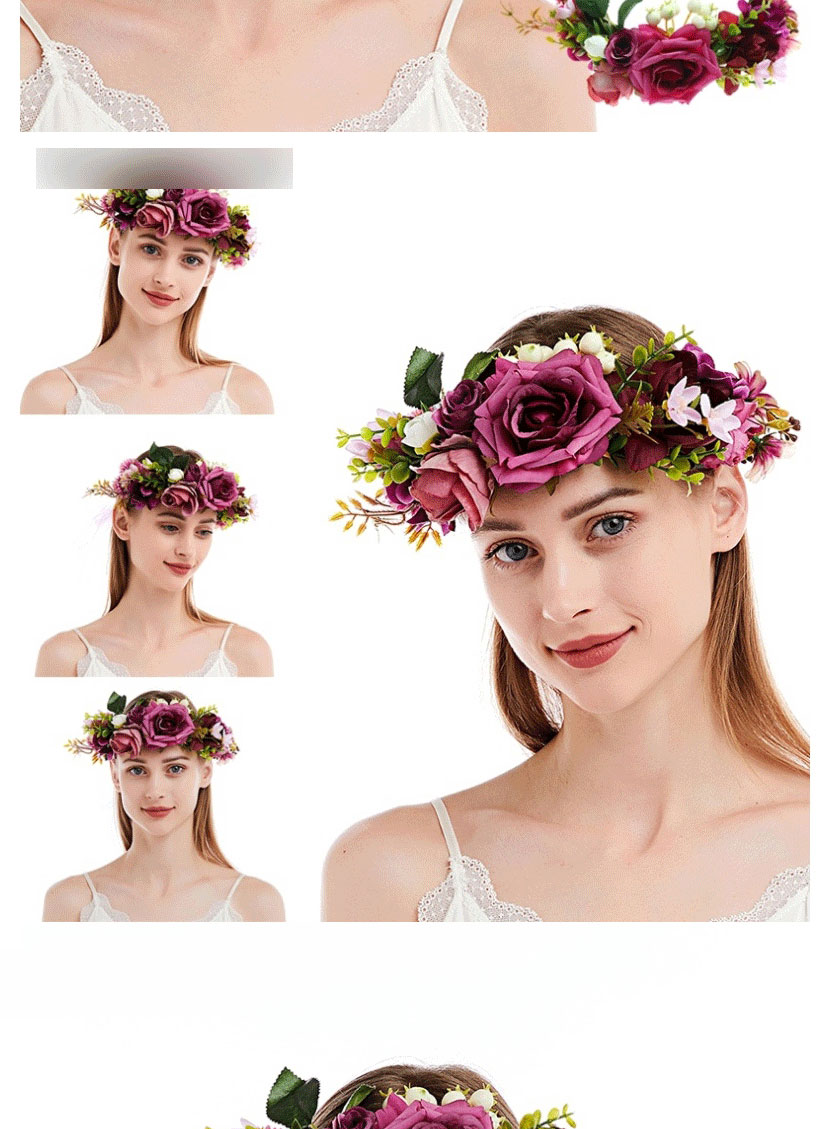 Fashion White Imitation Fabric Flower Wreath,Head Band