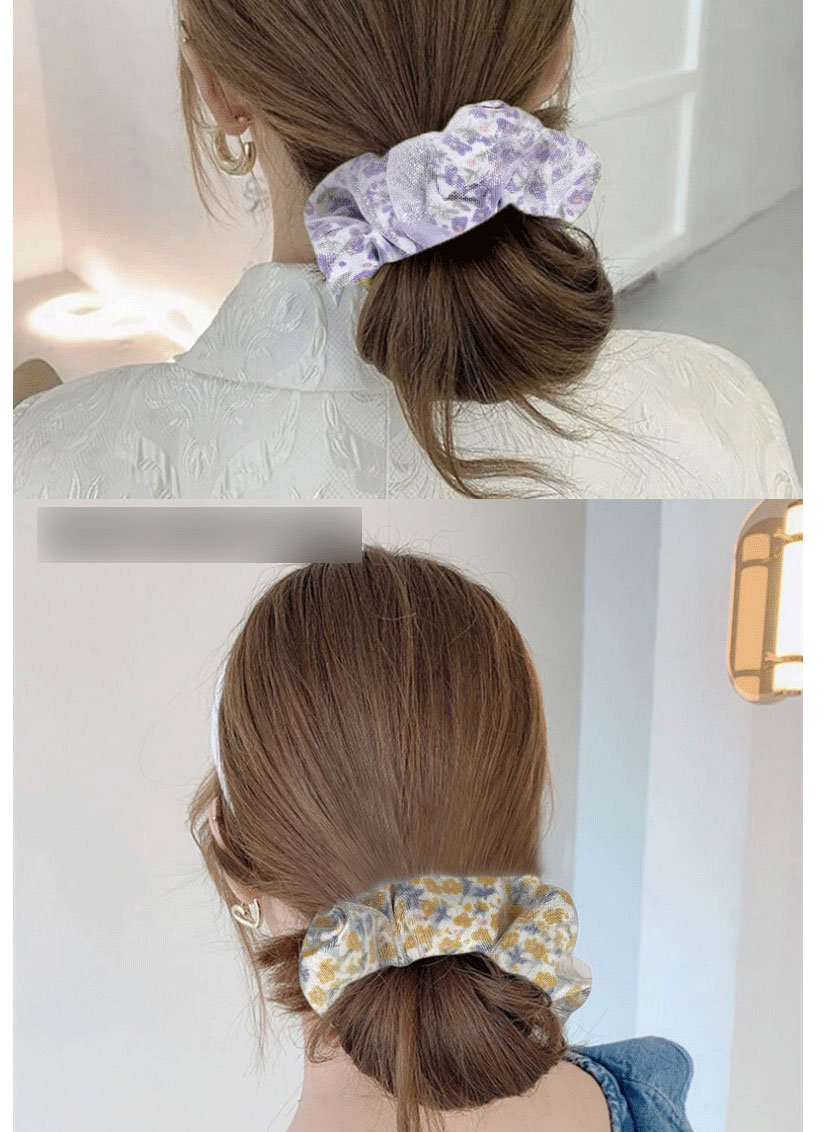 Fashion Orange Fabric Print Crinkle Headband,Hair Ring